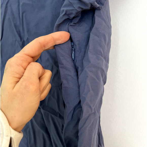 REI Tactel Nylon Blue Vented Short Sleeve Button Front Top Size Medium - Picture 7 of 12